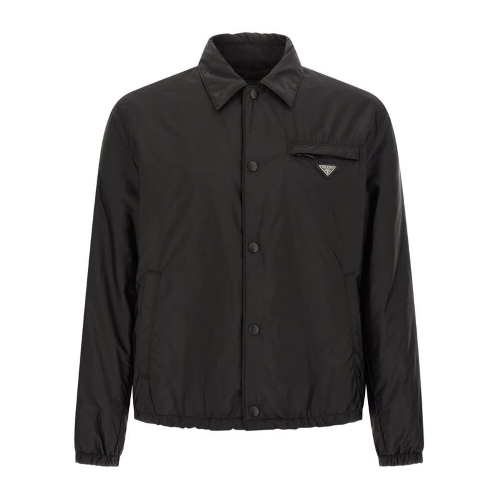 Prada Black Recycled Polyamide Full-Length Men's Jacket